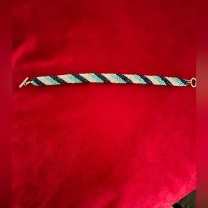 Pearl,light blue,teal handmade